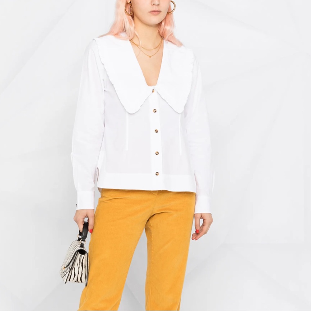 GANNI Ruffled Blouse